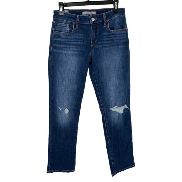 Joe's Jeans Lara mid rise straight ankle distressed size 25 - Picture 1 of 8